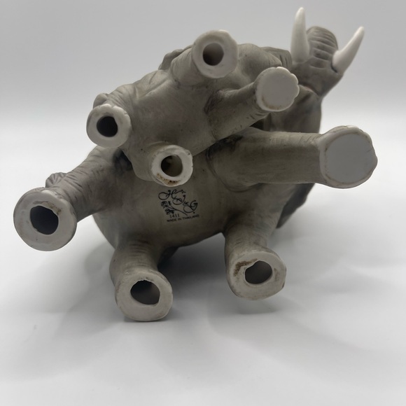 Elephant With Baby Figurine #1411 Porcelain by HOMCO Home Interiors Collectible - Picture 6 of 10